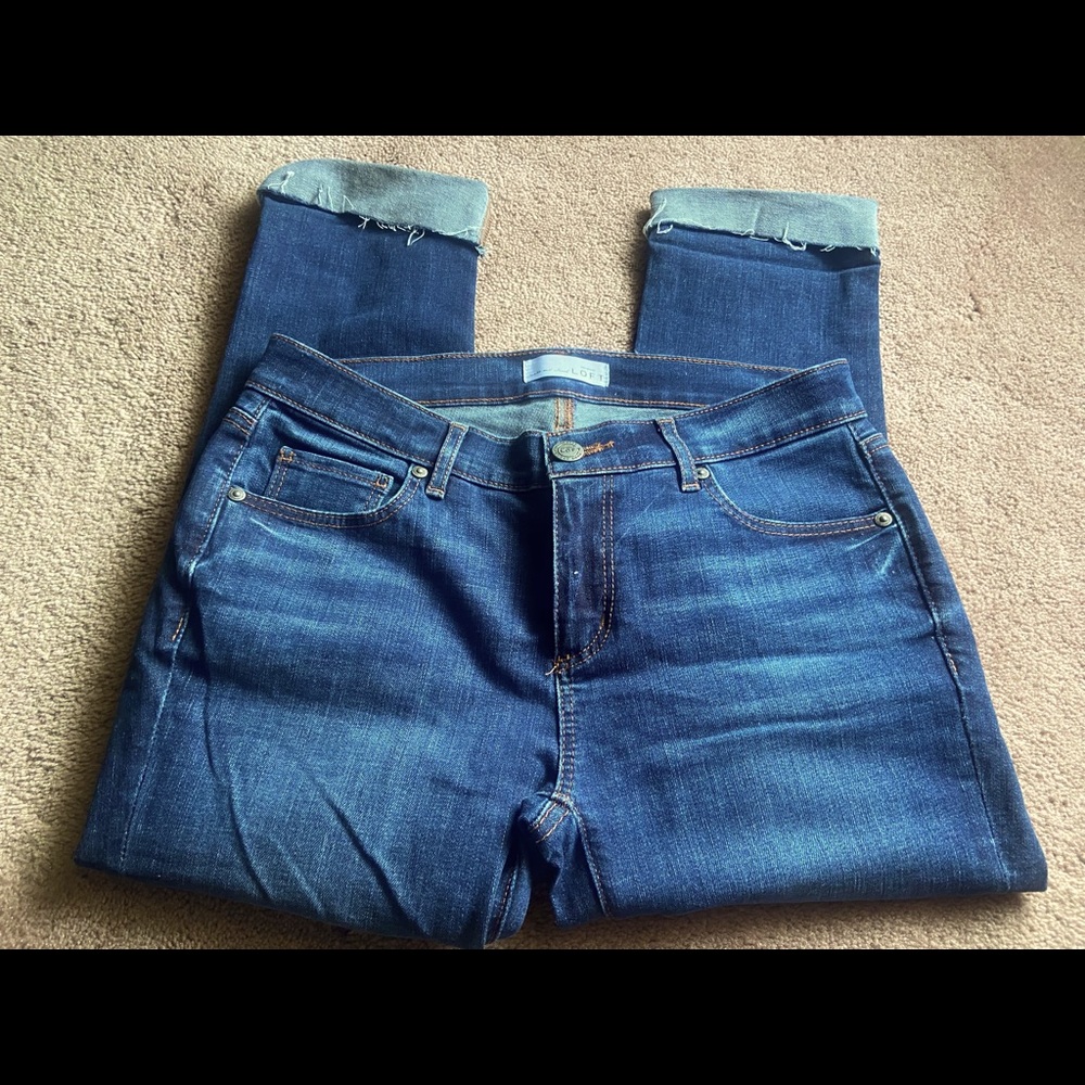 Loft cuffed ankle jeans
